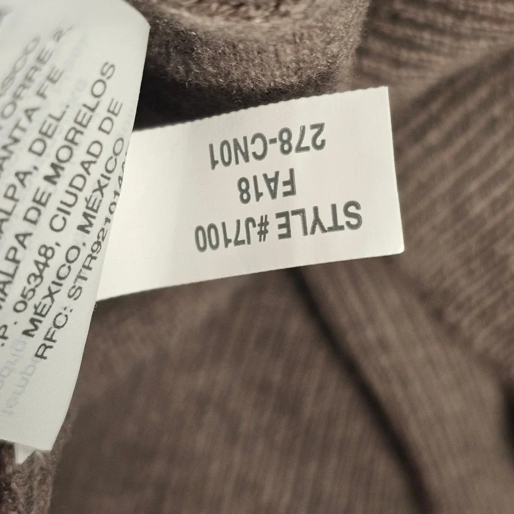 J Crew Mercantile Mens Merino Wool Blend Sweater Tan V Neck Pullover XL